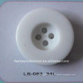 chalk white buttons with holes for garments